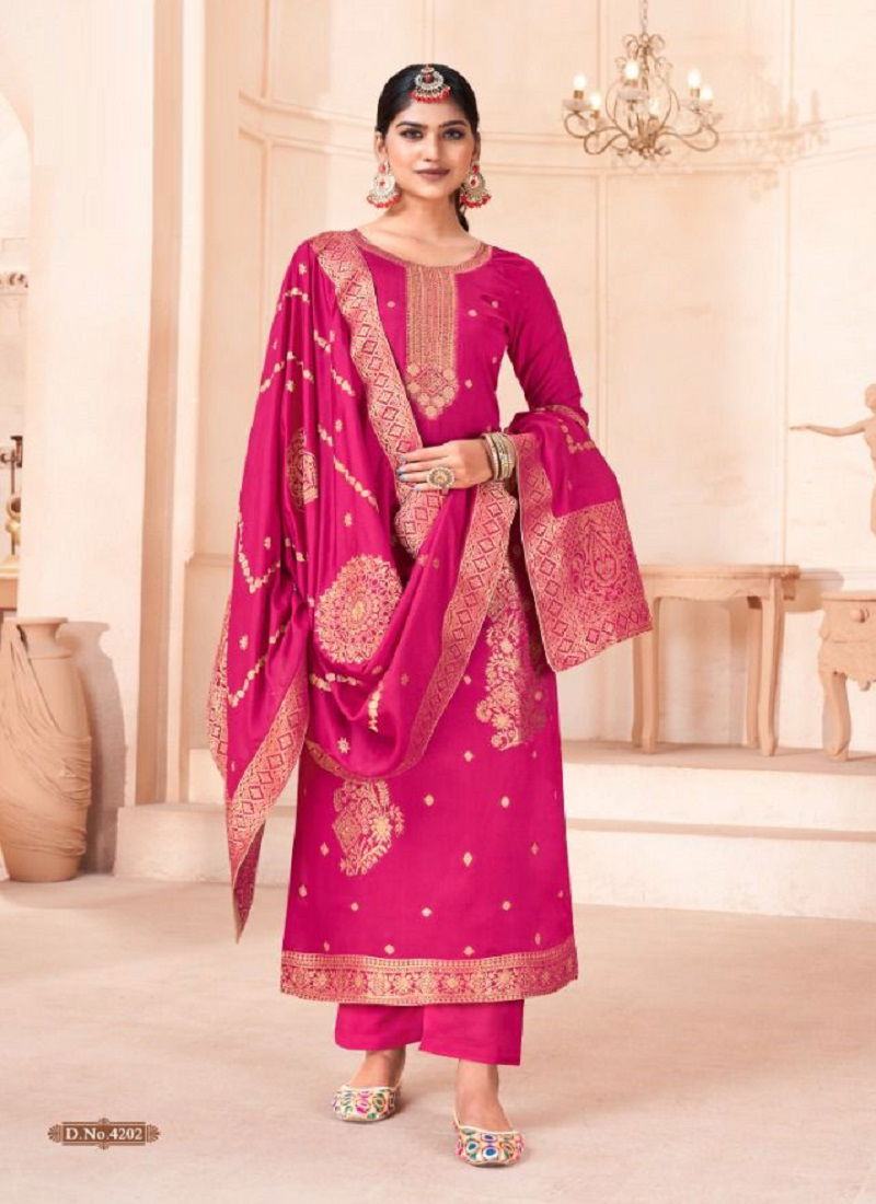 Naari Musk Jacquard Wholesale Designer Salwar Kameez Catalog